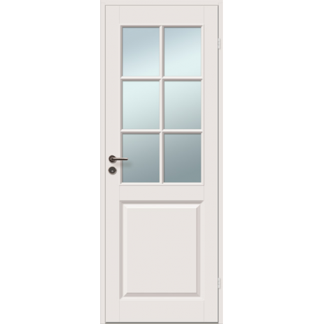 Green background Warrior Shuraba Viimeistely :: Ikkunat/ovet :: Sisäovet :: Valkoinen lasitettu 3 peilinen  sisäovi CASPIAN 6R